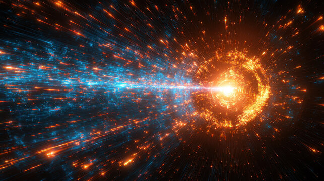 Illustration of ITER reactors showcasing magnetic fusion containment with glowing plasma in a controlled energy field