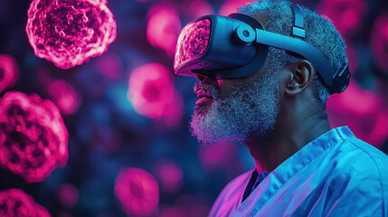 Innovative surgeon utilizes augmented reality technology for precise tumor detection in immersive medical environment