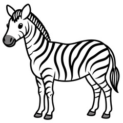Abstract Zebra Line Illustration