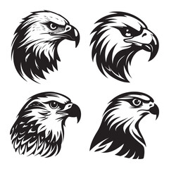 Eagle Vector Illustration in Bold Line Art