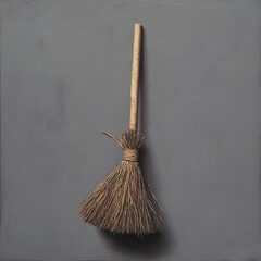 use full broom and cleaning brush