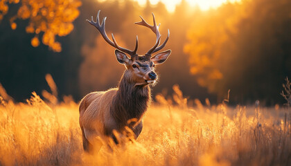 Deer in the Woods – Majestic Forest Wildlife Photo
