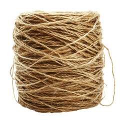 Fototapeta premium A roll of biodegradable jute twine for garden use. transparent PNG