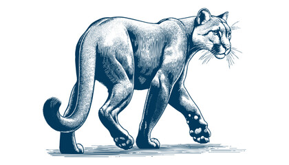 Obraz premium puma vector