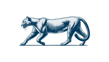 Obraz premium puma vector