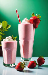 strawberry milk shake