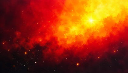 Bright Gradient Background for Workers' Day with Stars and Light Flares