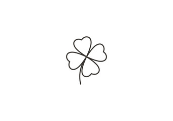 flower line logo png template logo icon vector illustration