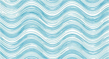 wave seamless pattern doodle line gift wrapping paper abstract tile background repeat wallpaper isolated illustration
