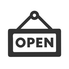 Open Sign Icon for Stores and Businesses  