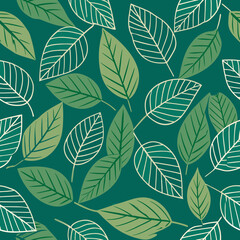 Seamless Vector of Leaves