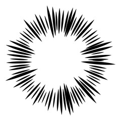 爆発したようなユニークなエフェクトフレーム素材