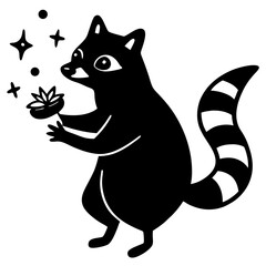 black cat and mouse