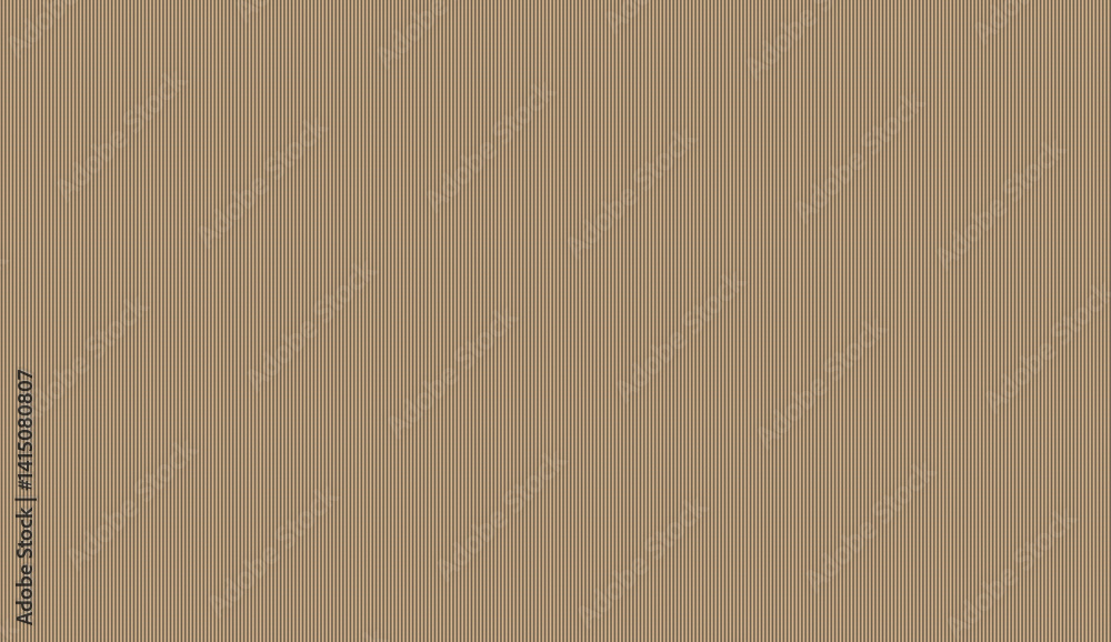 Poster close up view of brown corrugated cardboard, highlighting its vertical texture and creating a distin