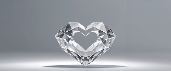 a close up of a diamond on a gray background