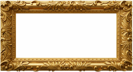 Elegant Gold Picture Frame Free HighResolution Image