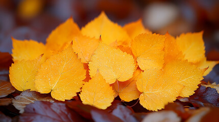 Vibrant autumn leaves