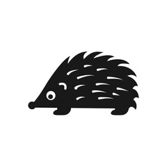 Hedgehog Icon for Logo Symbol Flat simplified sign vector illustration.