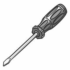 Flat Head Screwdriver Graphic Tool For Diy Projects And Home Improvement Tasks