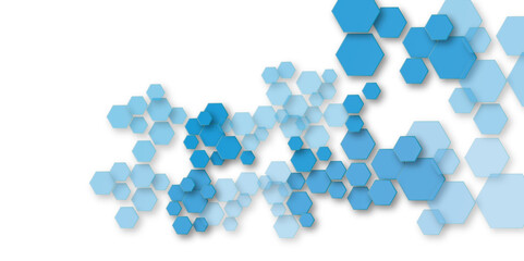 Geometric technology honeycomb hexagon medical background. Technology and science wallpaper template. Business vector illustration.