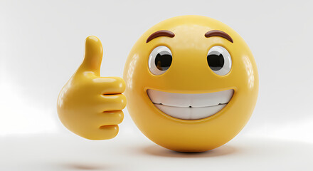 Happy Thumbs Up Emoji High Resolution Image Download