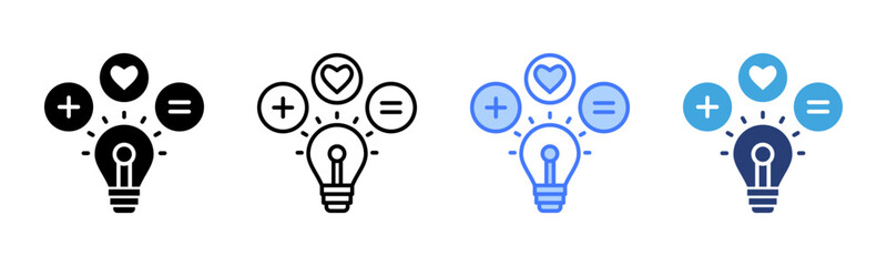 Intelligence icon sheet multiple style collection