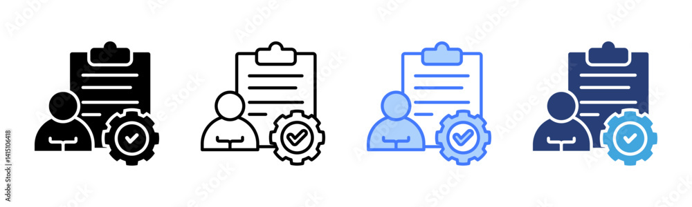 Poster Capability icon sheet multiple style collection
