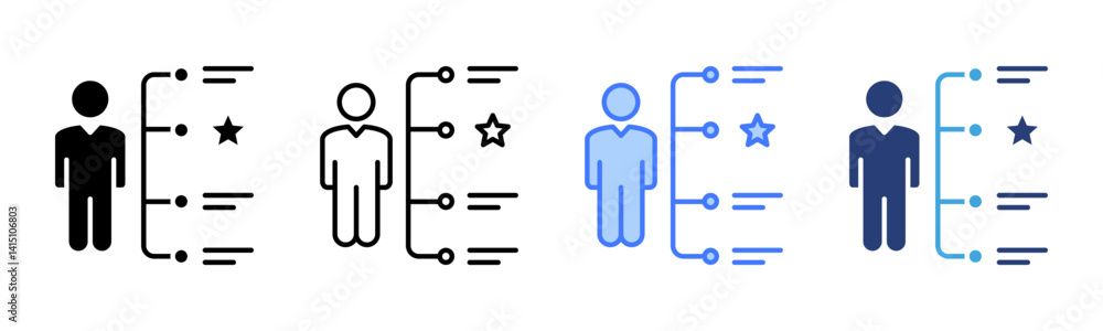 Poster Skill icon sheet multiple style collection