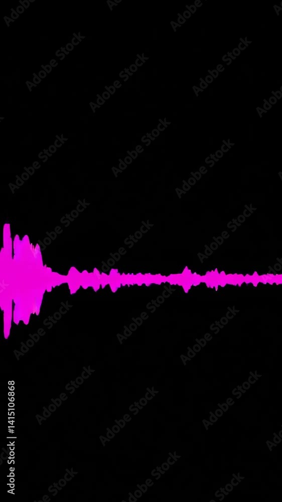Poster dynamic sound waves: visualizing audio vibrations in motion