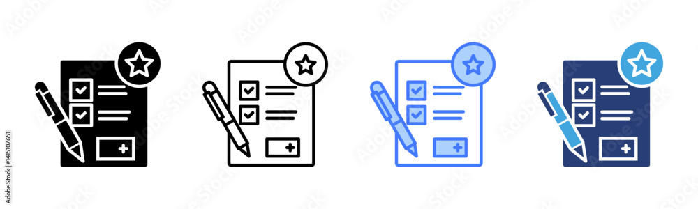 Aufkleber scoring icon sheet multiple style collection