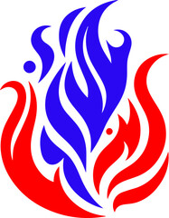 Decorative Ornamental Flame Symbol