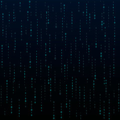 Stream binary code. Binary code matrix. Background on screen from numbers 0 and 1. Computer matrix. Numbers on screen. Binary code. Graphic data, decryption, algorithm, encryption element.