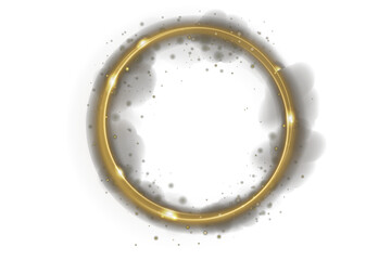 Speed line twirl reflects glowing fire and energy. Twisting gold arc creates wave of brilliance and shine. Golden spark path forms elegant podium swirl effect. Incandescent circle loops