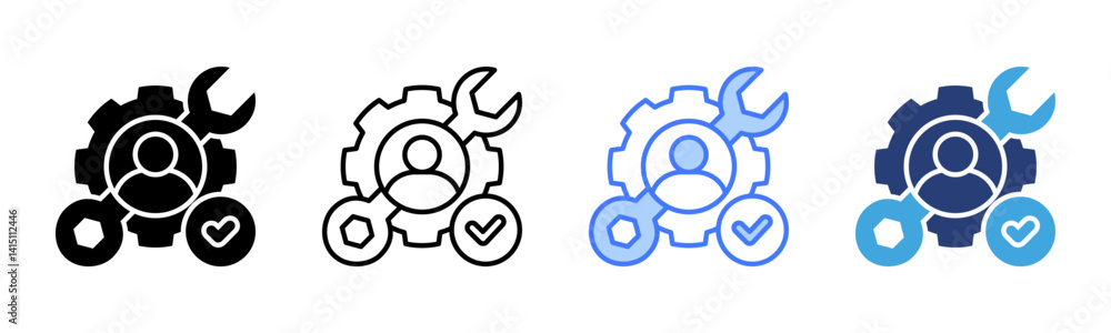 Poster Skill icon sheet multiple style collection