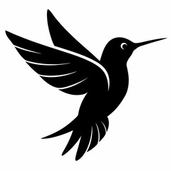 Classic Hummingbird Silhouette Logo