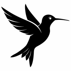Classic Hummingbird Silhouette Logo