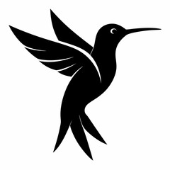 Classic Hummingbird Silhouette Logo