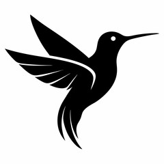 Classic Hummingbird Silhouette Logo