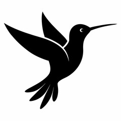 Classic Hummingbird Silhouette Logo