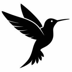 Classic Hummingbird Silhouette Logo