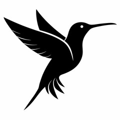 Classic Hummingbird Silhouette Logo