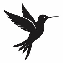 Classic Hummingbird Silhouette Logo