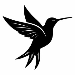 Classic Hummingbird Silhouette Logo