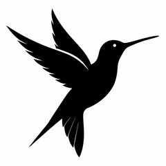 Classic Hummingbird Silhouette Logo