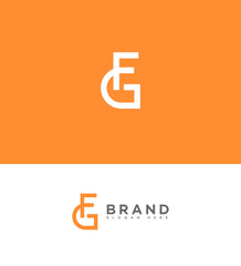 Modern FG Interlocked Logo Design Brand Identity Template