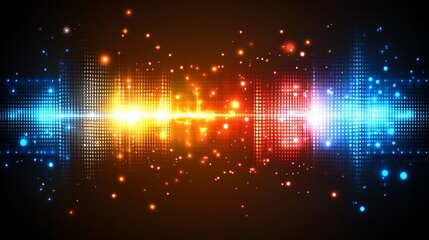 Obraz premium Abstract sound wave graphic