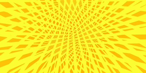 Orange Sunburst Pattern Background. Rays. Radial. Summer Banner. Vector Illustration