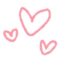 heart made of pink ribbon