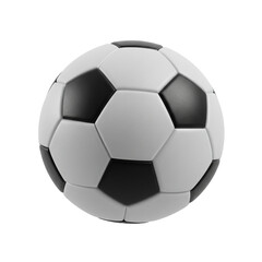 Fototapeta premium Soccer Ball Icon: A classic soccer ball, depicted with striking black and white pentagons, evoking the energy and passion of the beautiful game.