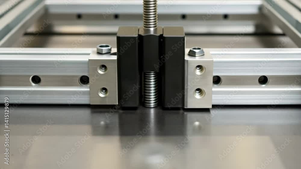 Aufkleber precision engineering in manufacturing detailed view of metal component assembly and error preventio
